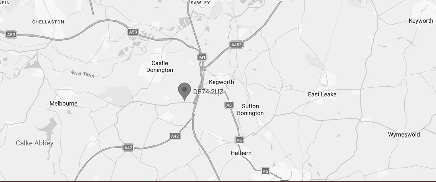 Map showing HAE Group near East Midlands Airport, Derbyshire